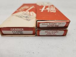 (3Pcs.) NOS GERBER FOLDING KNIVES