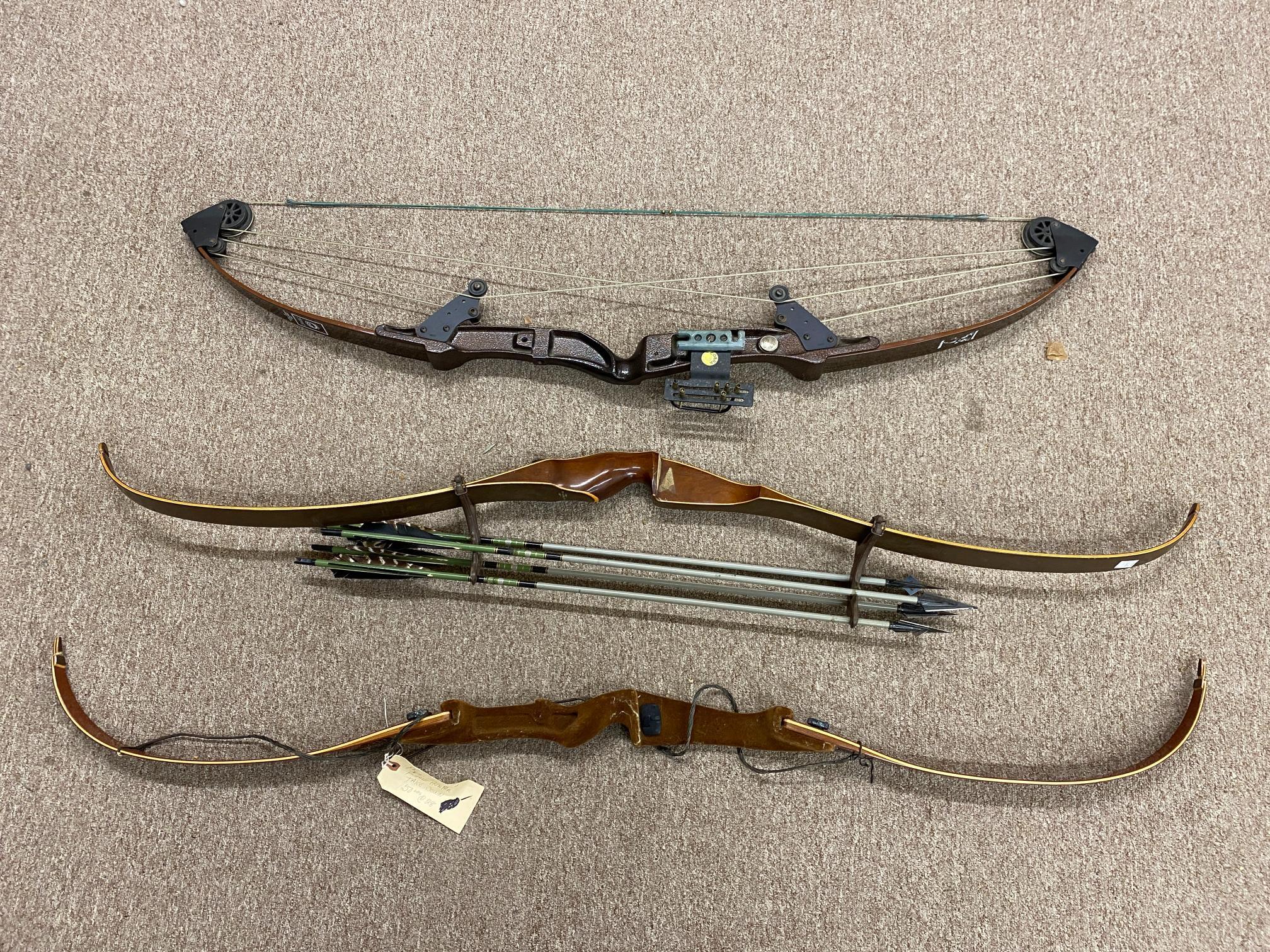 (3Pcs.) RECURVE AND COMPOUND BOWS