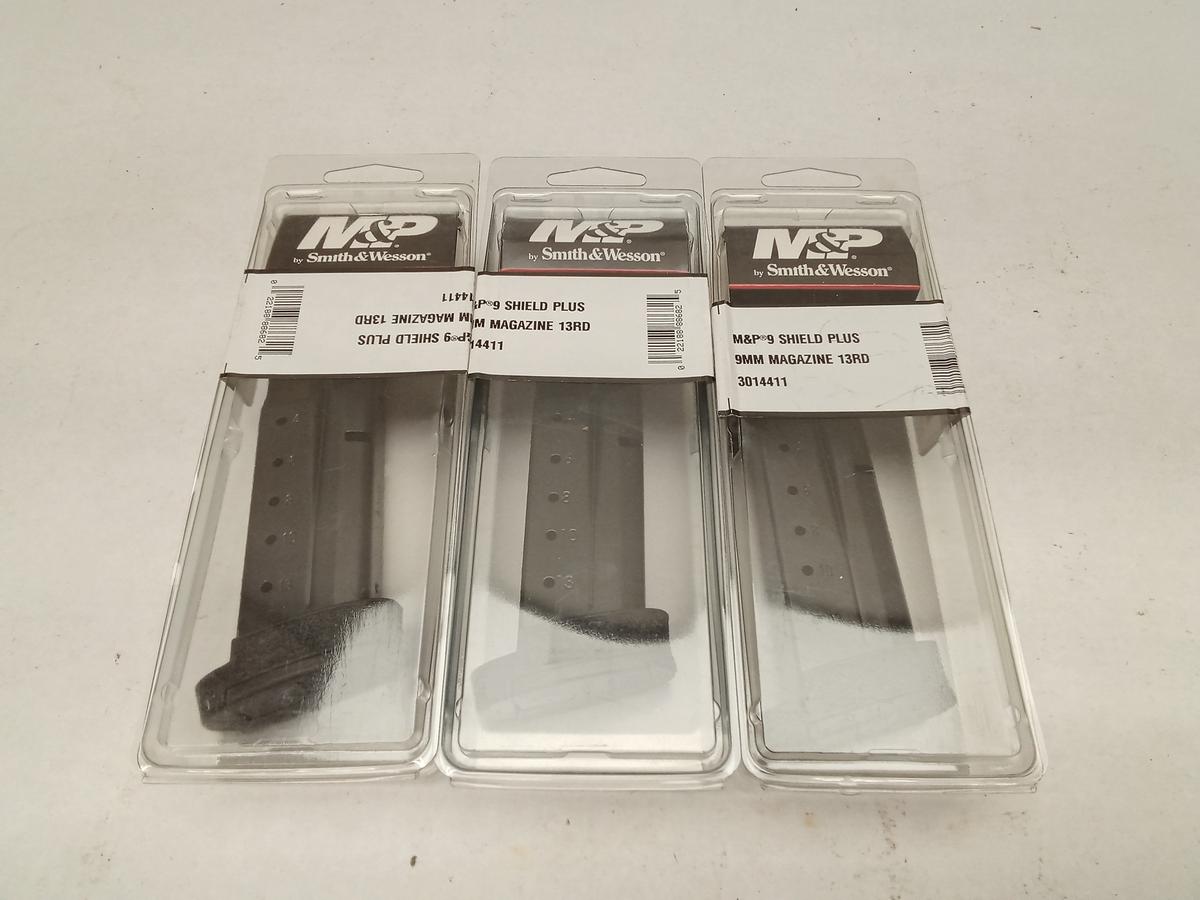 (3Pcs.) S&W M&P9 SHIELD PLUS 13RD 9MM MAGAZINES