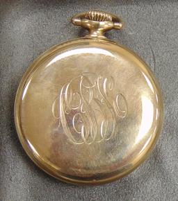 10k Golf Filled Hamilton Pocket Watch.