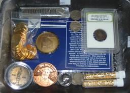 Variety: Gold Flake. Buffalo & "V" Nickels & more.