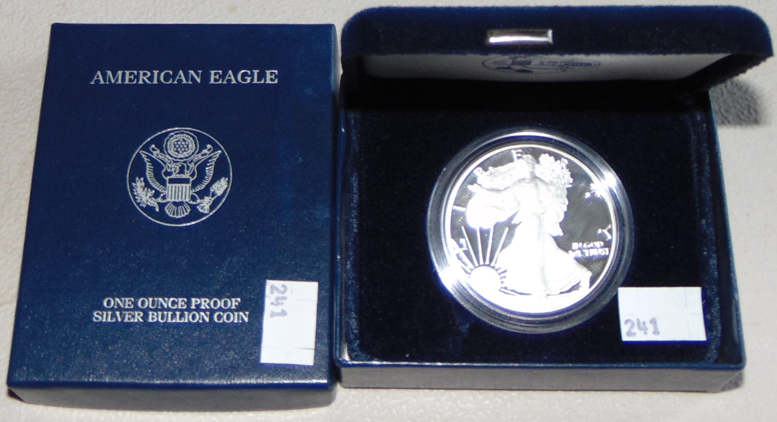2006-W Proof Silver Eagle (box & paper).
