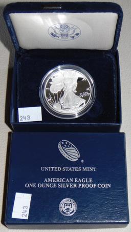 2007-W Proof Silver Eagle (box).