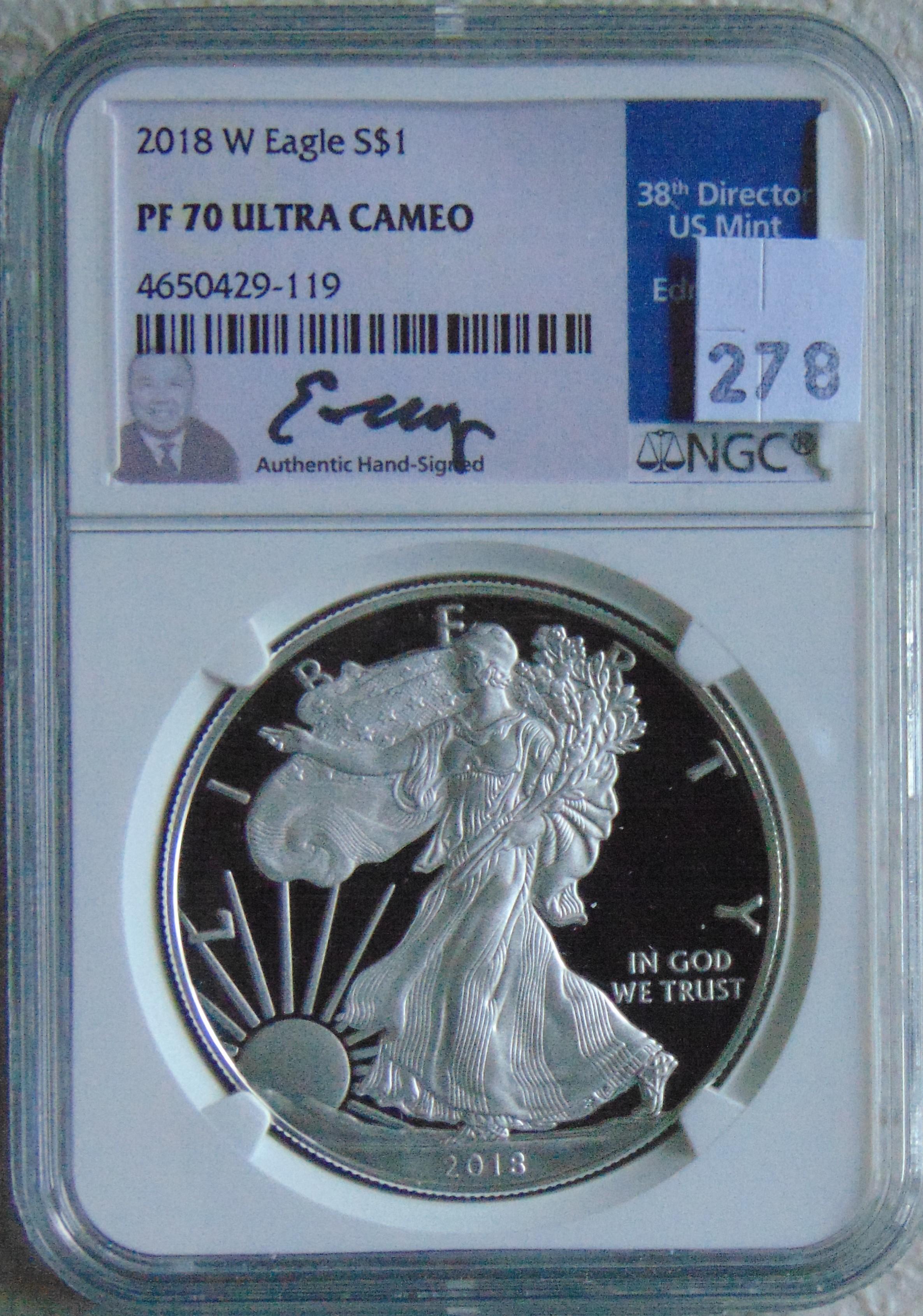 2018W Silver Eagle NGC PF70 Ultra Cameo.