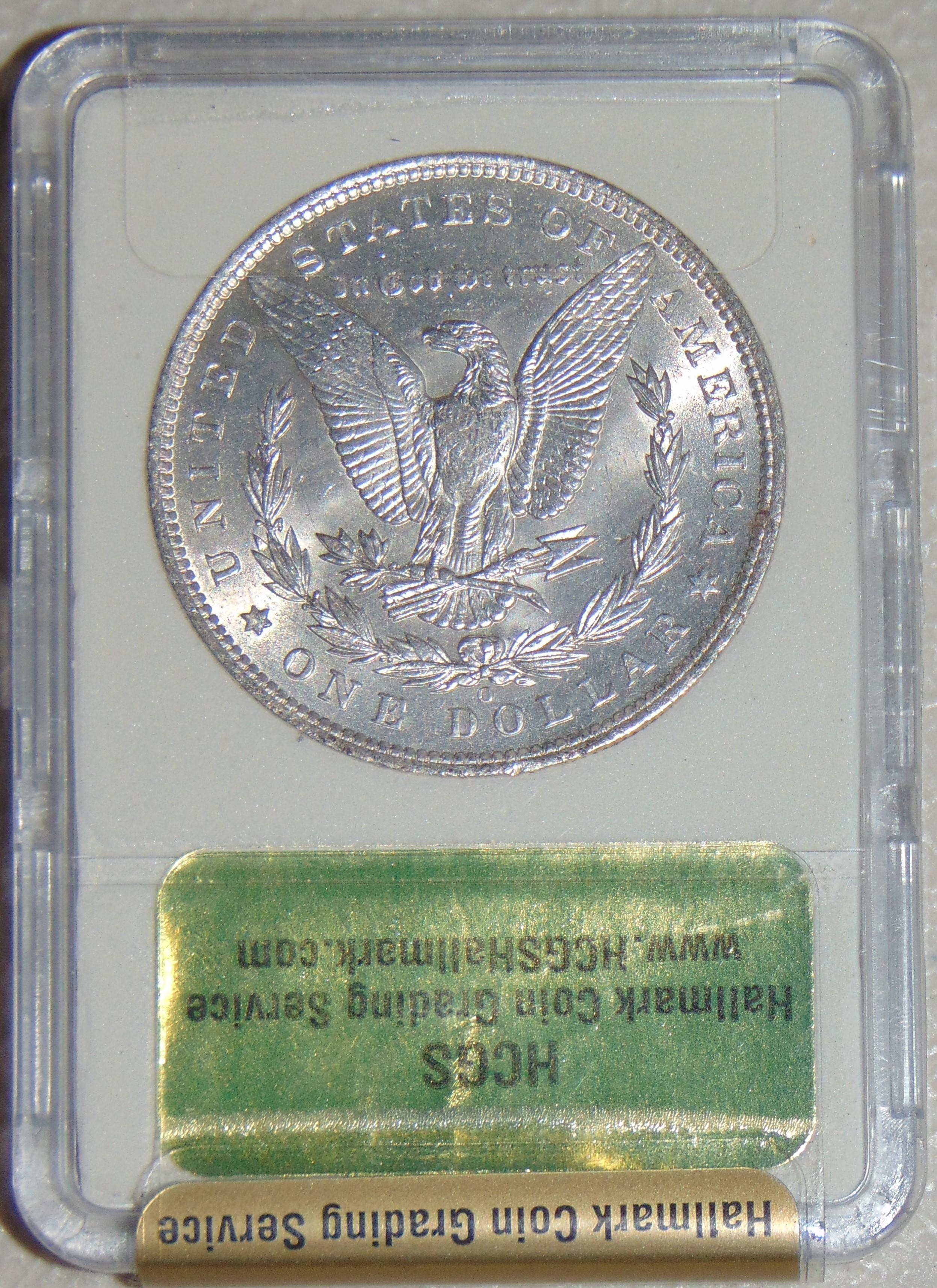 1885-O Morgan Dollar HCGS MS66.