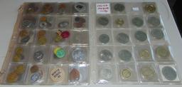 Variety: 114 World Coins. Approx. 83 Tokens (some
