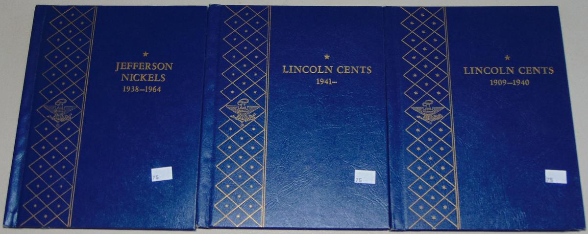 119 Lincoln Cents. 67 Jefferson Nickels.