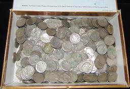 Approx. 683 Buffalo Nickels (mostly no-dates).