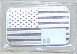 2024 NRA Silver Bar "We Stand for the Flag" 1 Troy