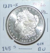 1880-S Morgan Dollar MS++ (proof-like).