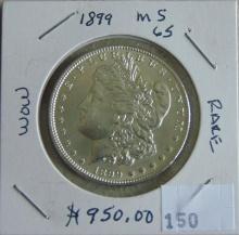 1899 Morgan Dollar MS++. Rare.