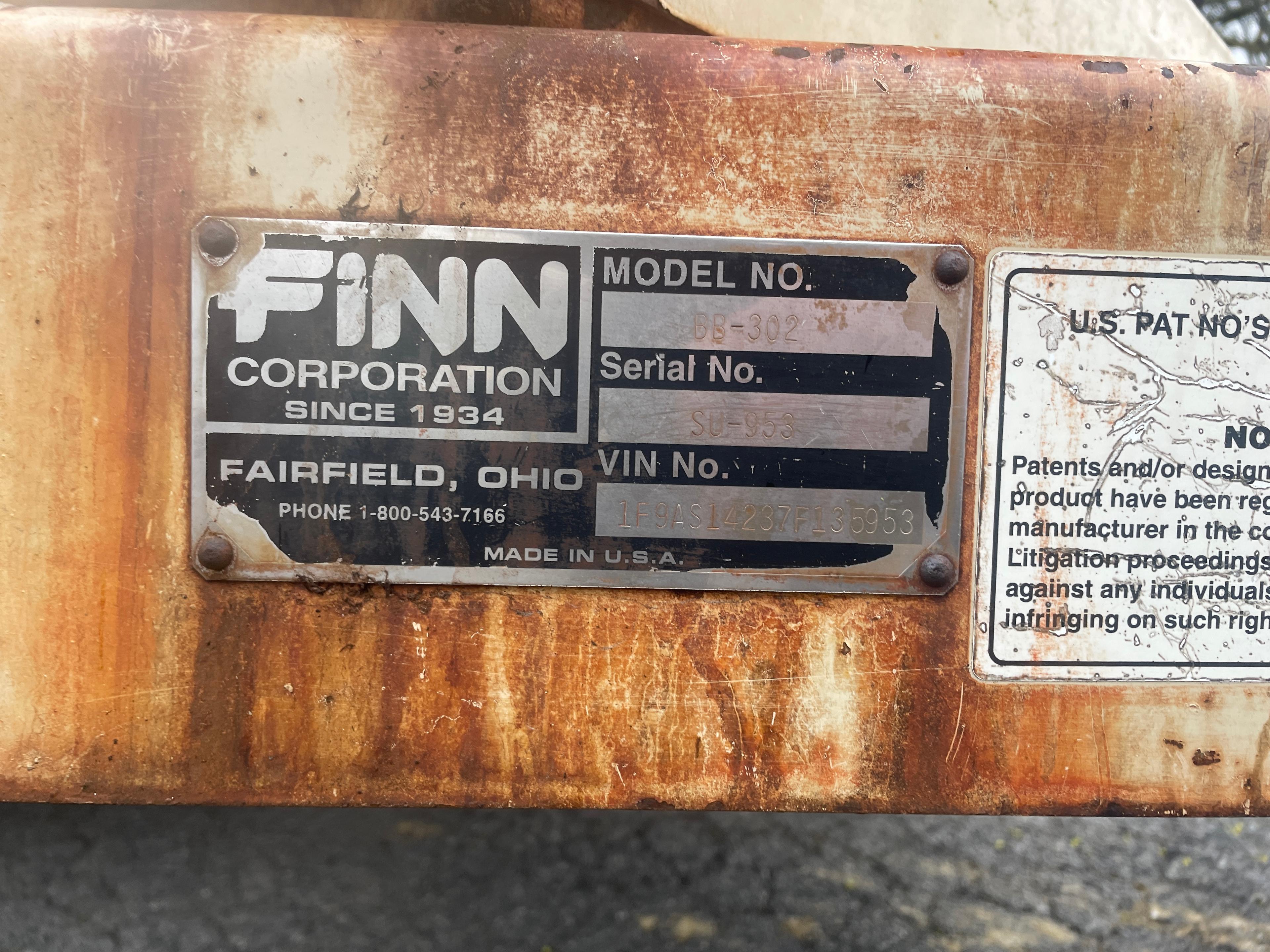 2007 Finn BB-302 Towable Bark Blower