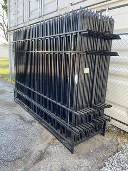 Skid Lot Of (24) PCS 10X7 Wrought Iron Fencing