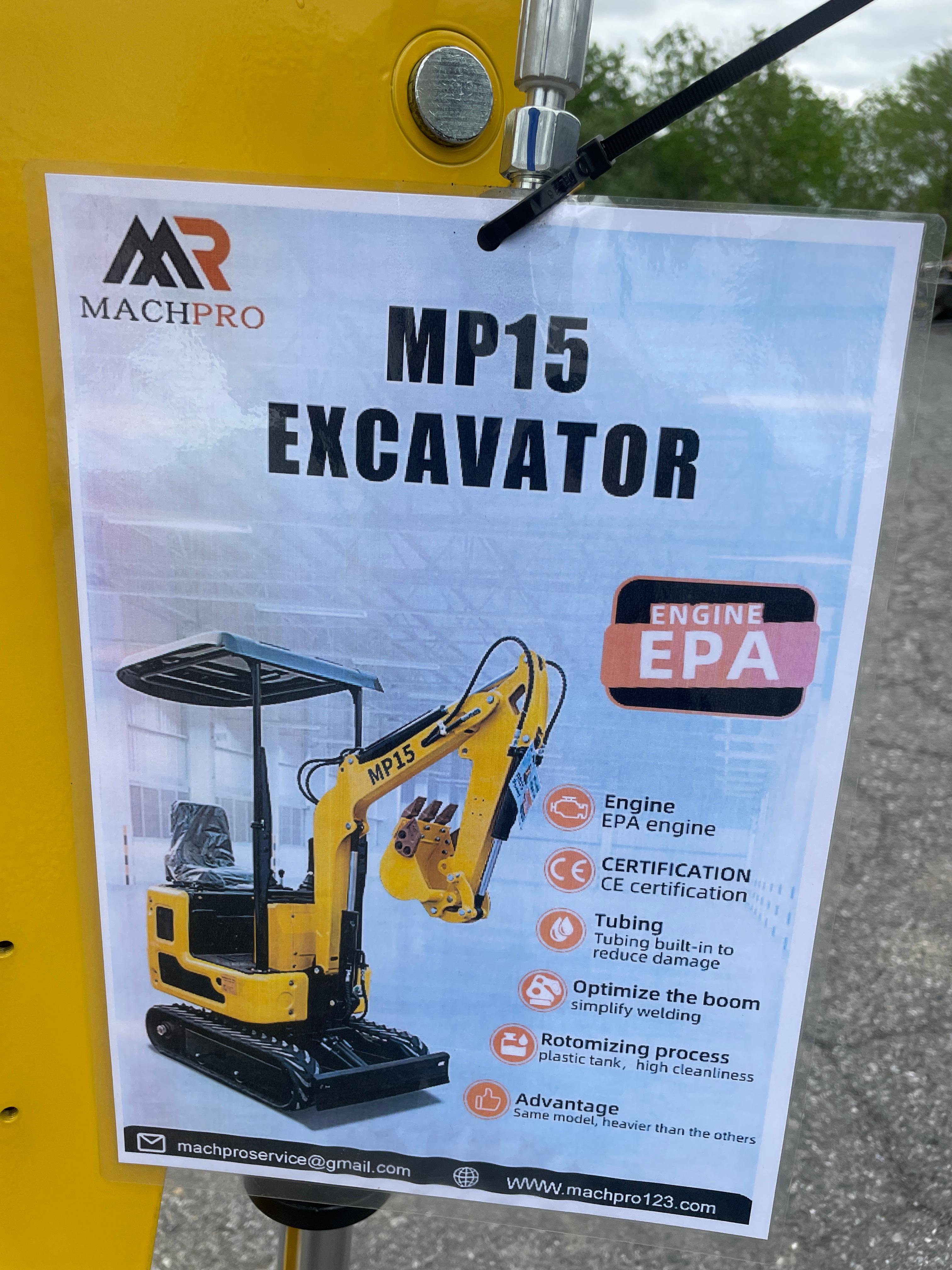 New MachPro MP15 Mini Excavator