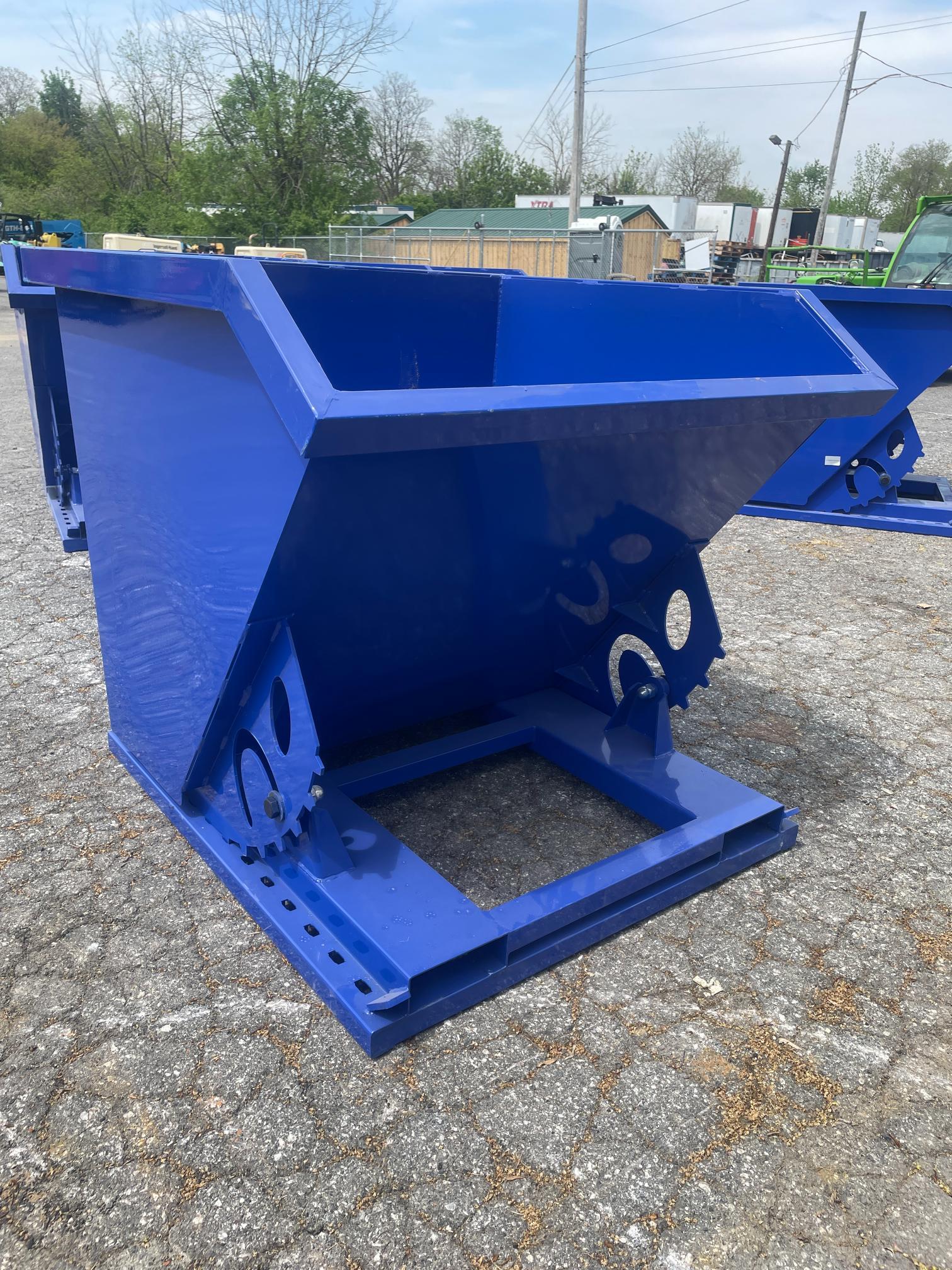 New Hopper Dumpster W/ Fork Inserts