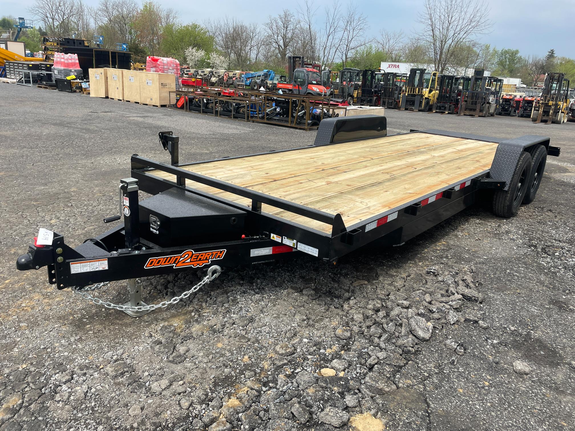 New 2024 22' Hydraulic Tilt Equipment/Car Trailer