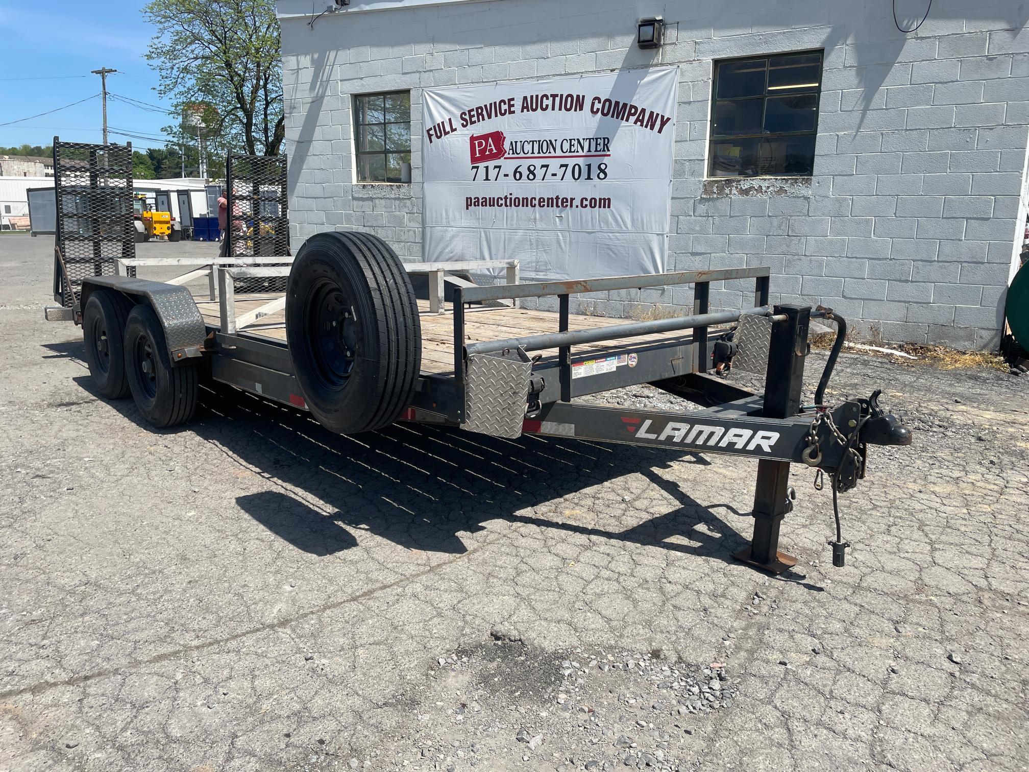 2018 Lamar 7X18' Equipment Trailer