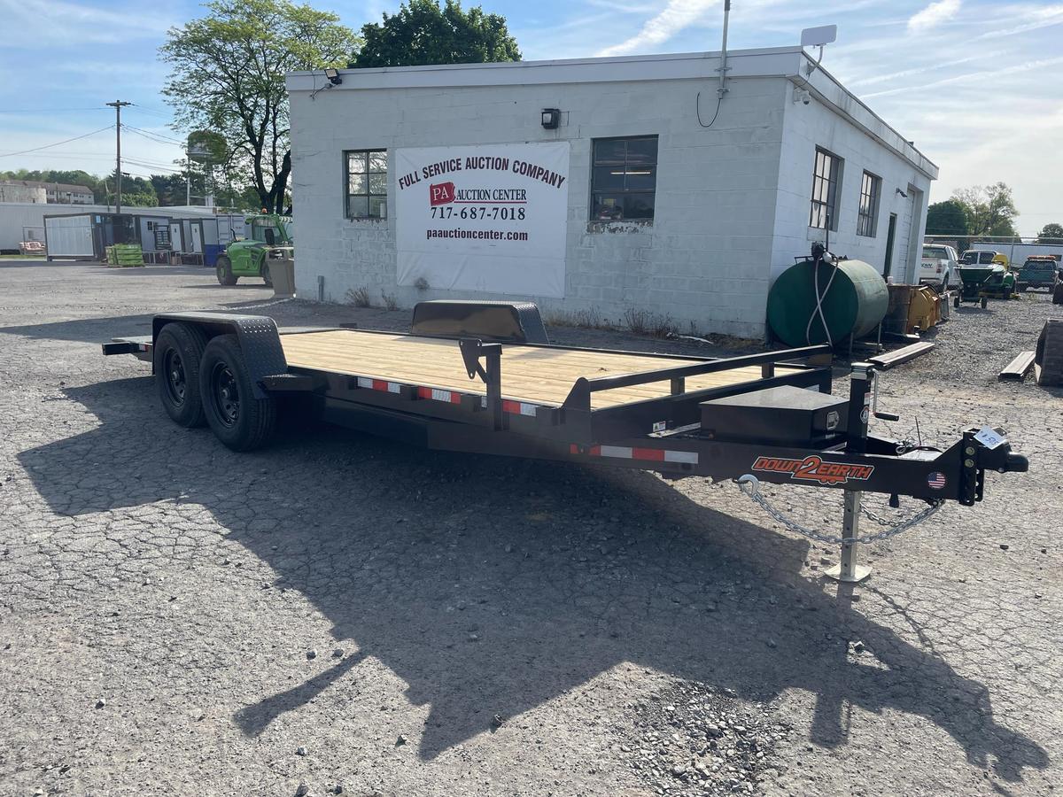 New 2024 20' Hydraulic Tilt Equipment/Car Trailer