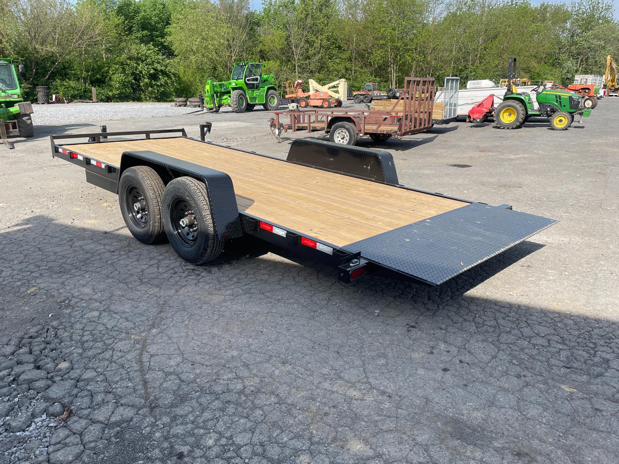 New 2024 20' Hydraulic Tilt Equipment/Car Trailer