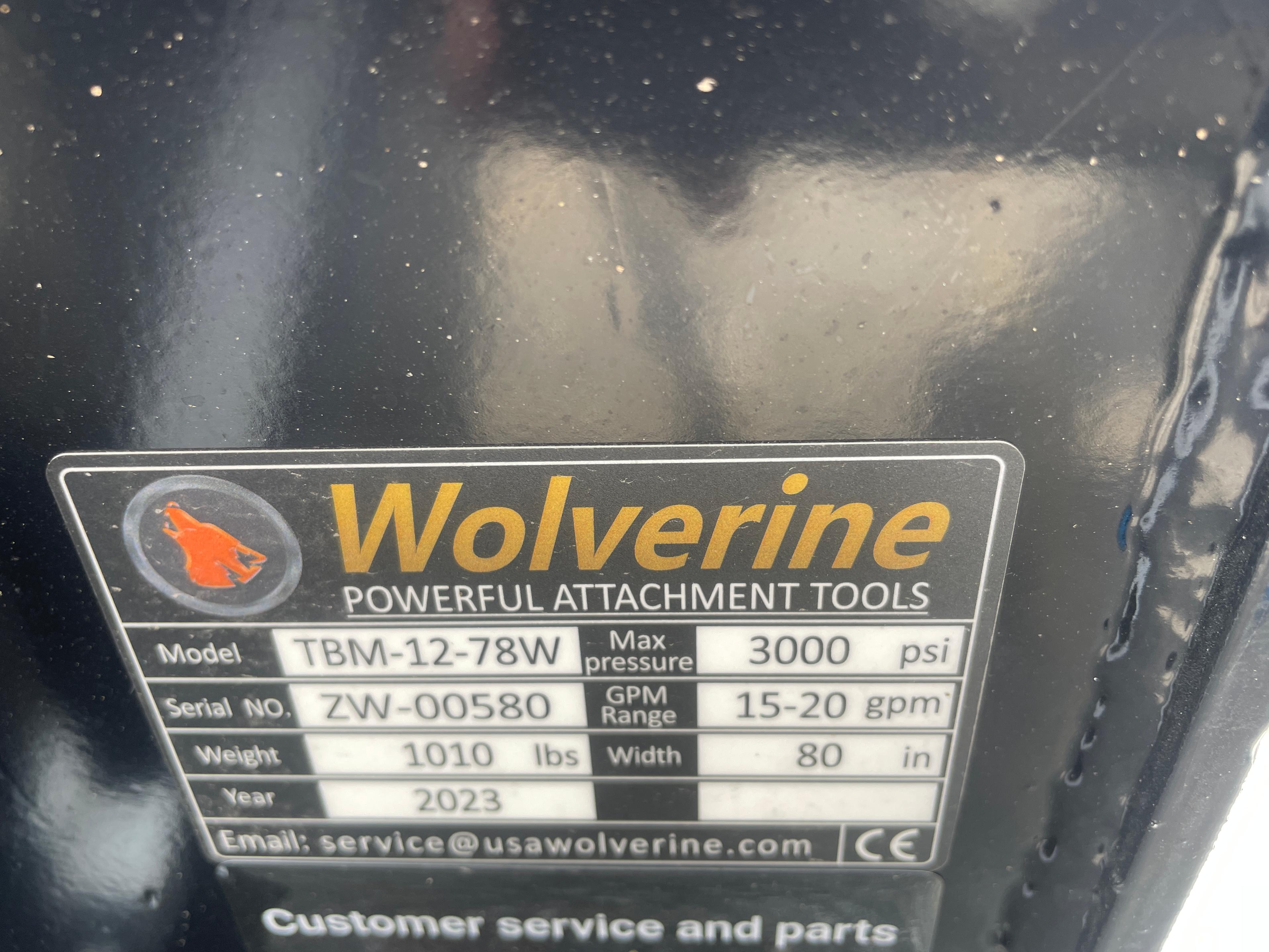 New Wolverine Quick Attach 72" Brush Mower