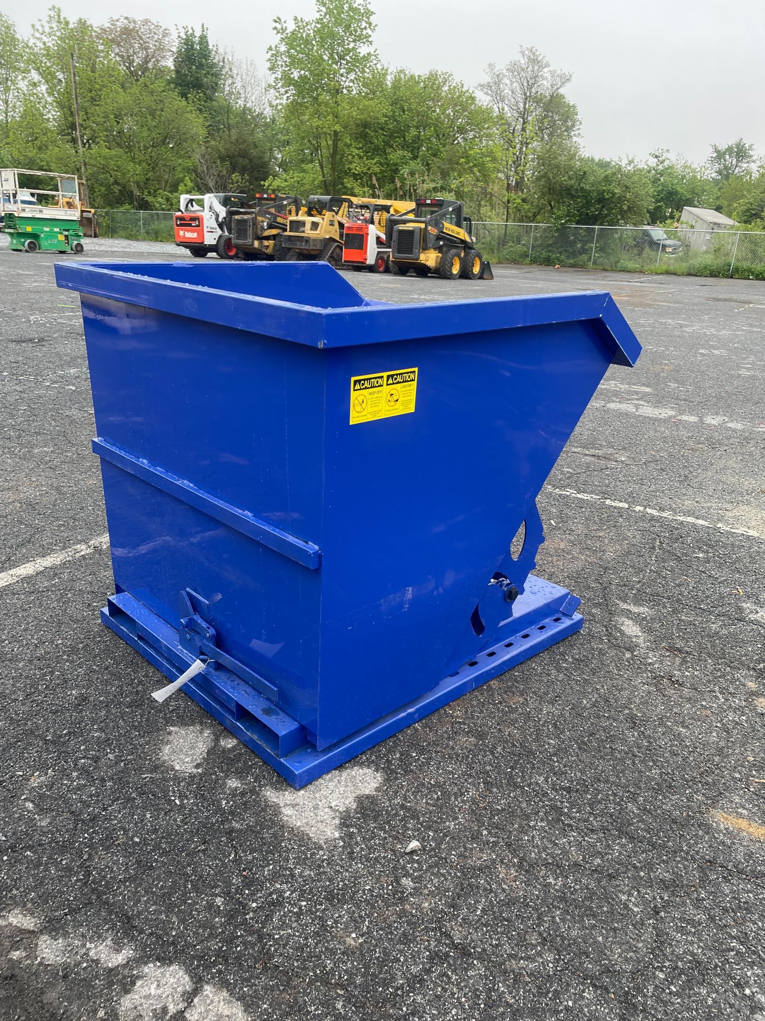 New Hopper Dumpster W/ Fork Inserts