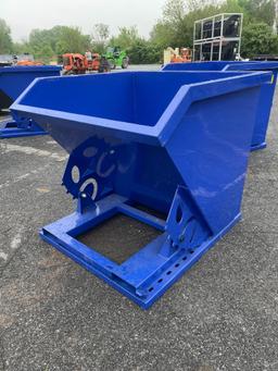 New Hopper Dumpster W/ Fork Inserts