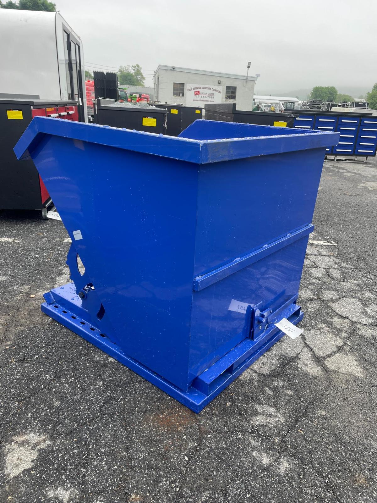 New Hopper Dumpster W/ Fork Inserts