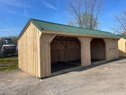 New 12'X32' Animal Run In Shed/Shelter