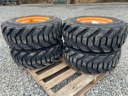 New Set Of (4) 12-16.5 SKS-8 Skid Loader Tires