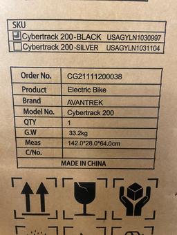 New Avantrek Cybertrack 200 Black E Bike