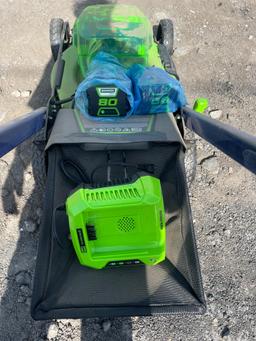 New Greenworks Pro 21" 80 Volt Walk Behind Mower