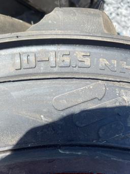 New Set Of (4) 10-16.5 Skid Loader Tires