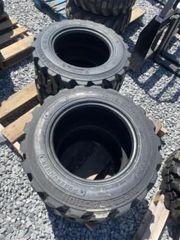 New Set Of (4) SKS-1 10-16.5 Skid Loader Tires