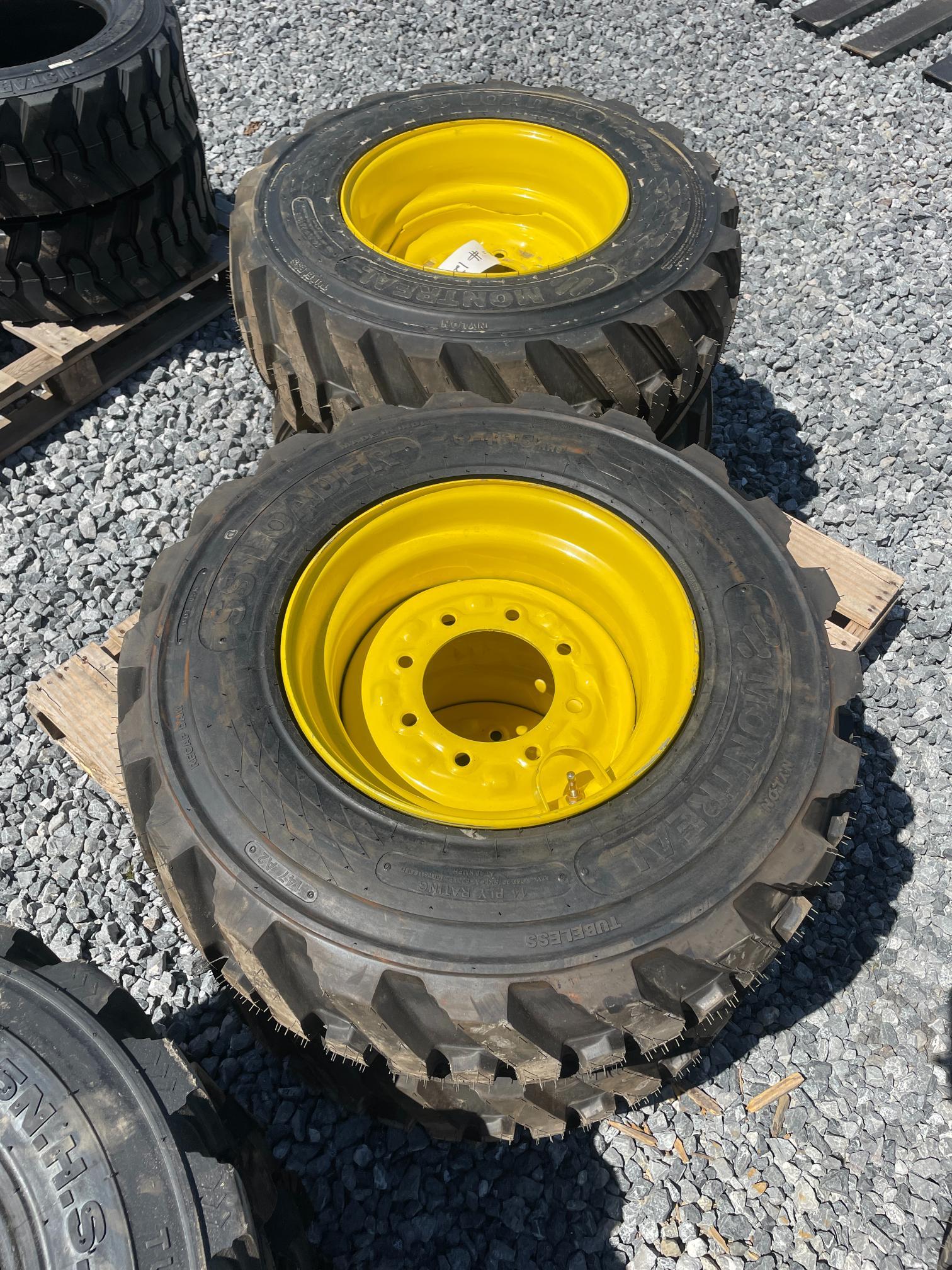 New Set of (4) 12-16.5N.H.S Skid Loader Wheels