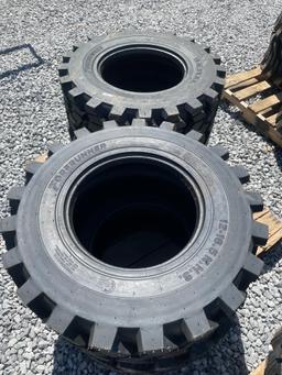 New Set Of (4) 12-16.5 NHS SKS-9 Skid Loader Tires
