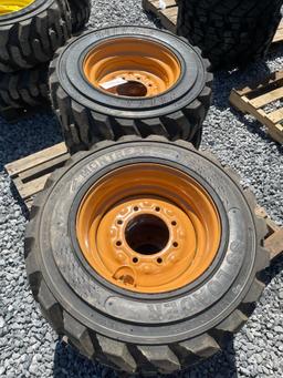 New Set Of (4) 10-16.5 NHS Skid Loader Tires