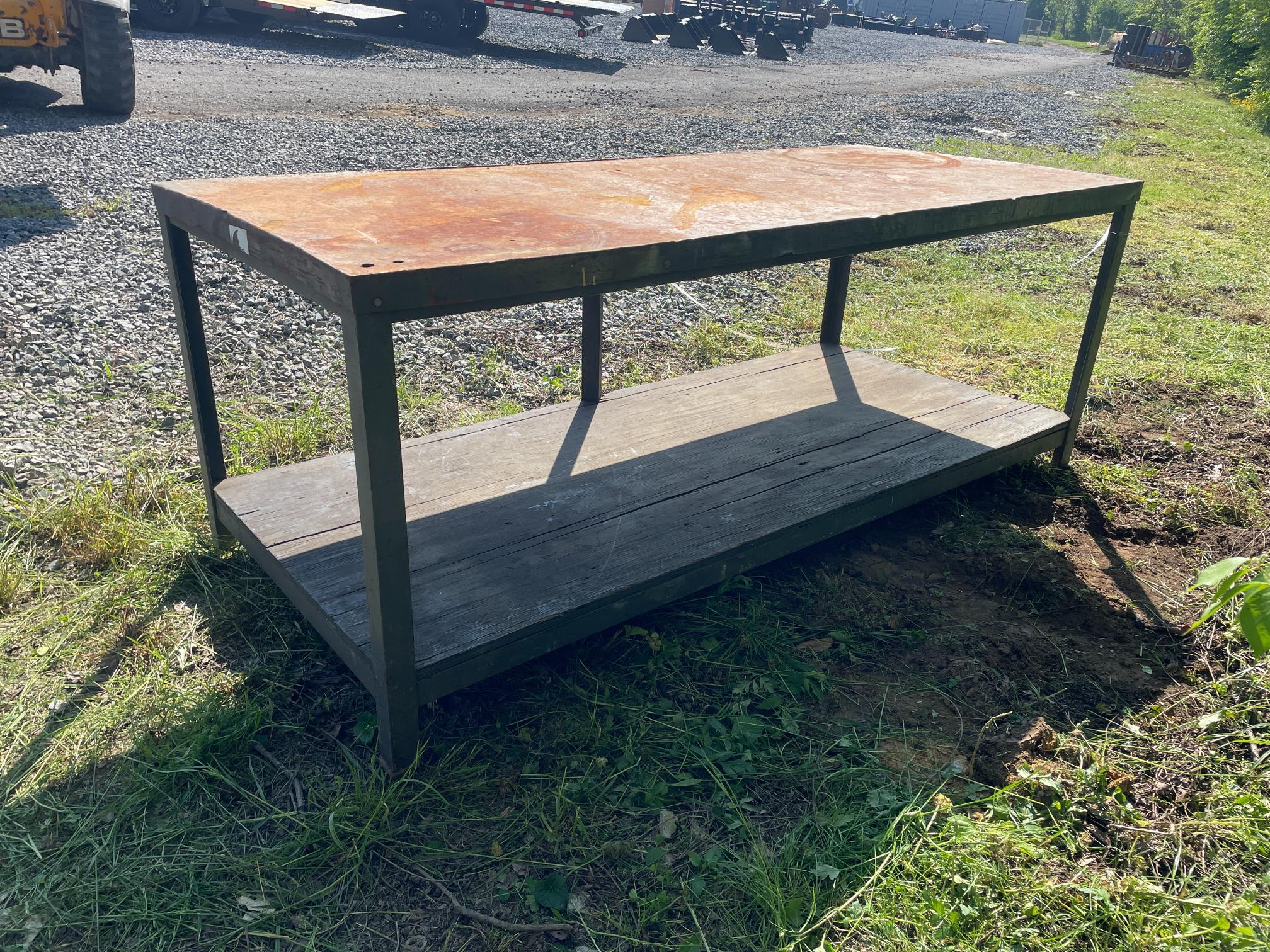 Used 3'X7' Steel Work Bench