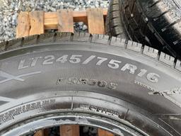 Se Of (4) LT245/75R16 Radial Tires