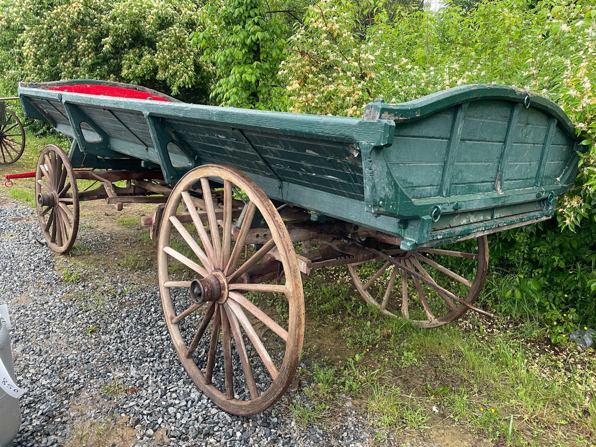 Vintage Gruber Wooden Hay Wagon