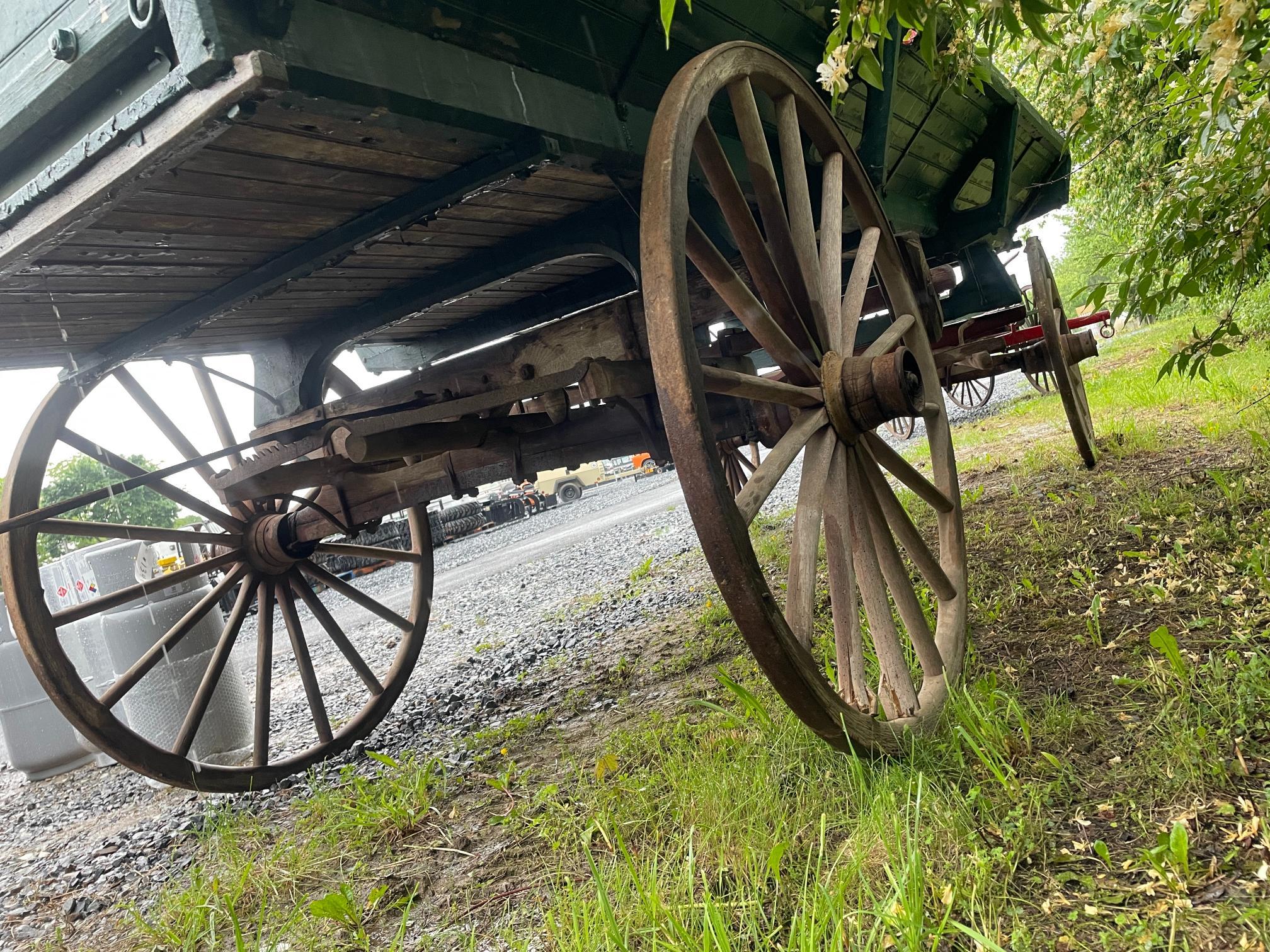 Vintage Gruber Wooden Hay Wagon