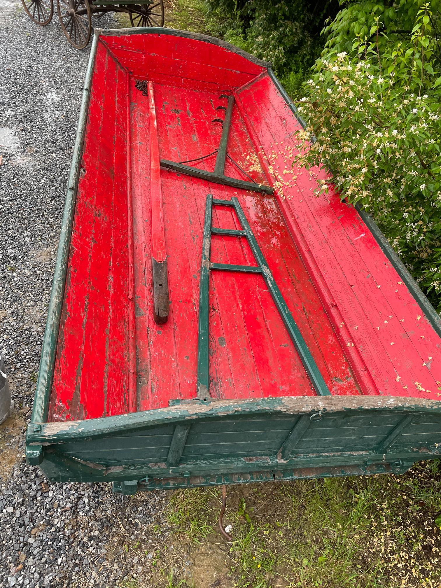 Vintage Gruber Wooden Hay Wagon