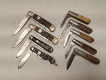 (9Pcs.) ASSORTED REMINGTON FOLDING KNIVES