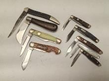 (9Pcs.) ASSORTED BOKER USA FOLDING KNIVES