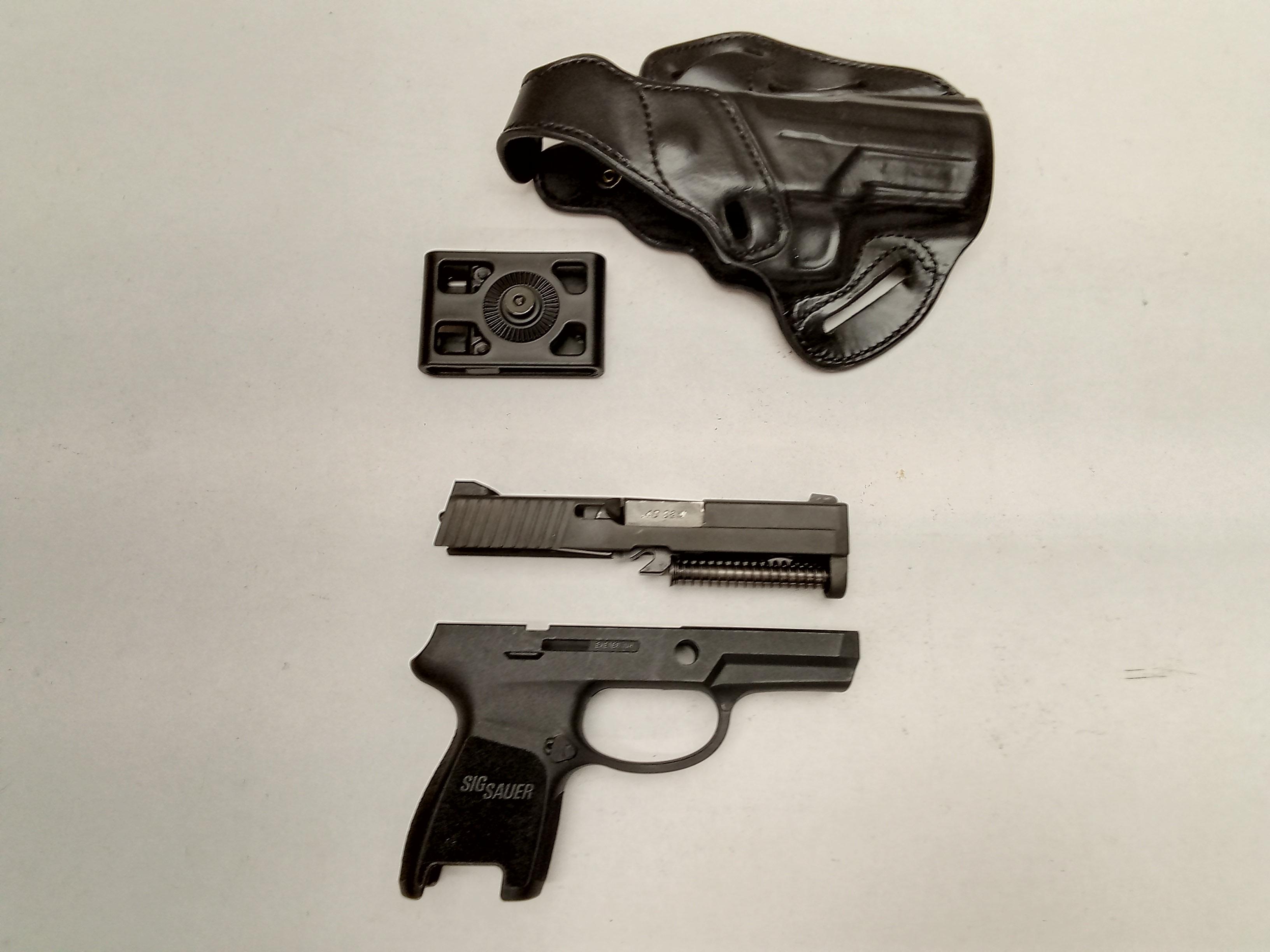 (4Pcs.) SIG SAUER P250 UPPER, GRIP MODULE, HOLSTER