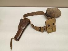 U.S. WEB BELT WITH CANTEEN, HOLSTER, MAG POUCHES