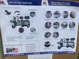 New IR IRGC40 Mini Riding Golf Cart