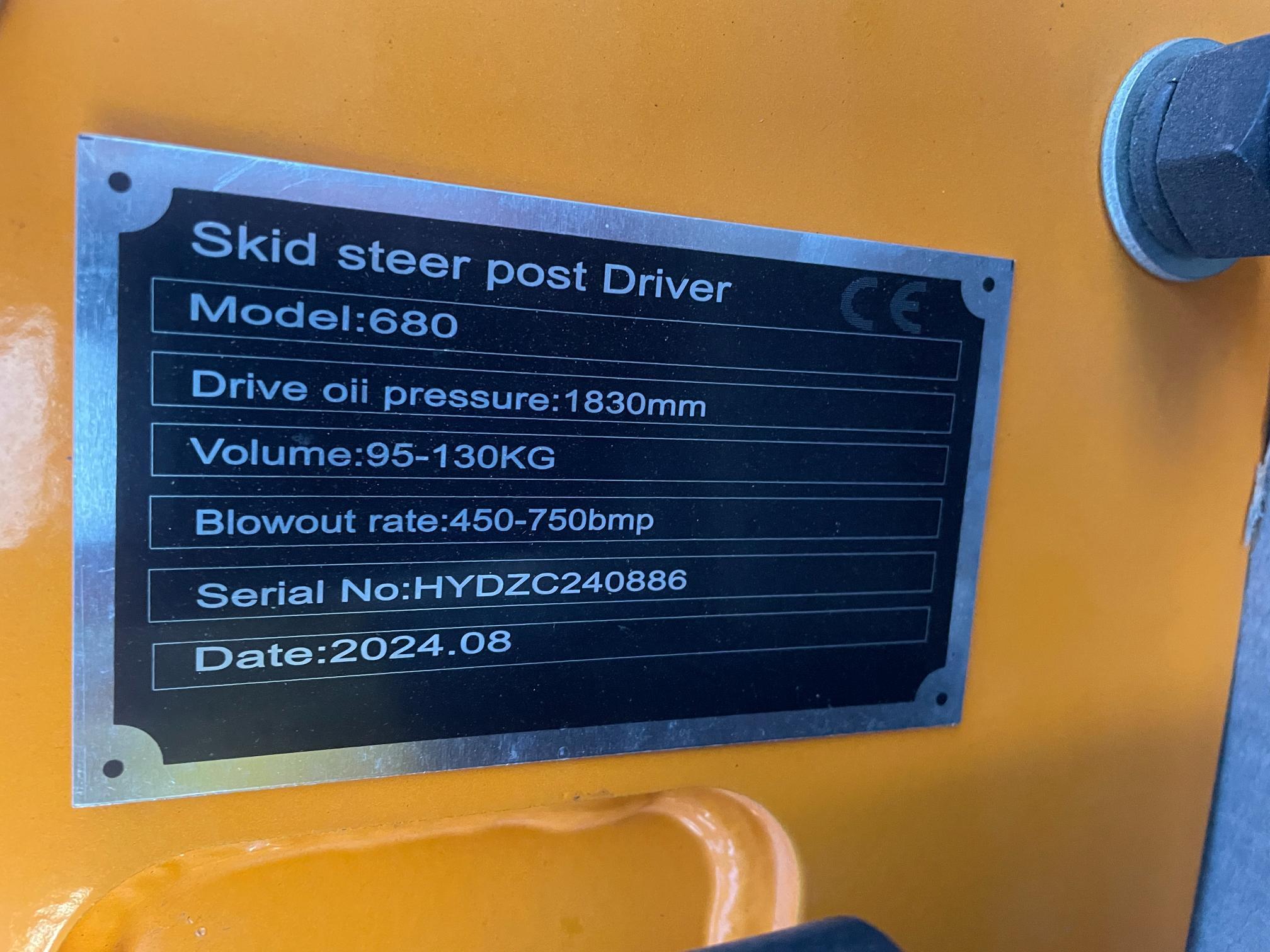 New GIYI 680 Quick Attach Post Driver