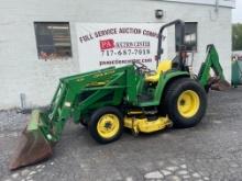 John Deere 4300 4X4 TLB & Mower Deck