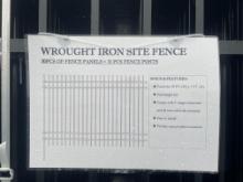 New Lot Of (30) Wrought Iron Site Fence