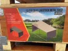 New 12'X20' Livestock Metal Shed